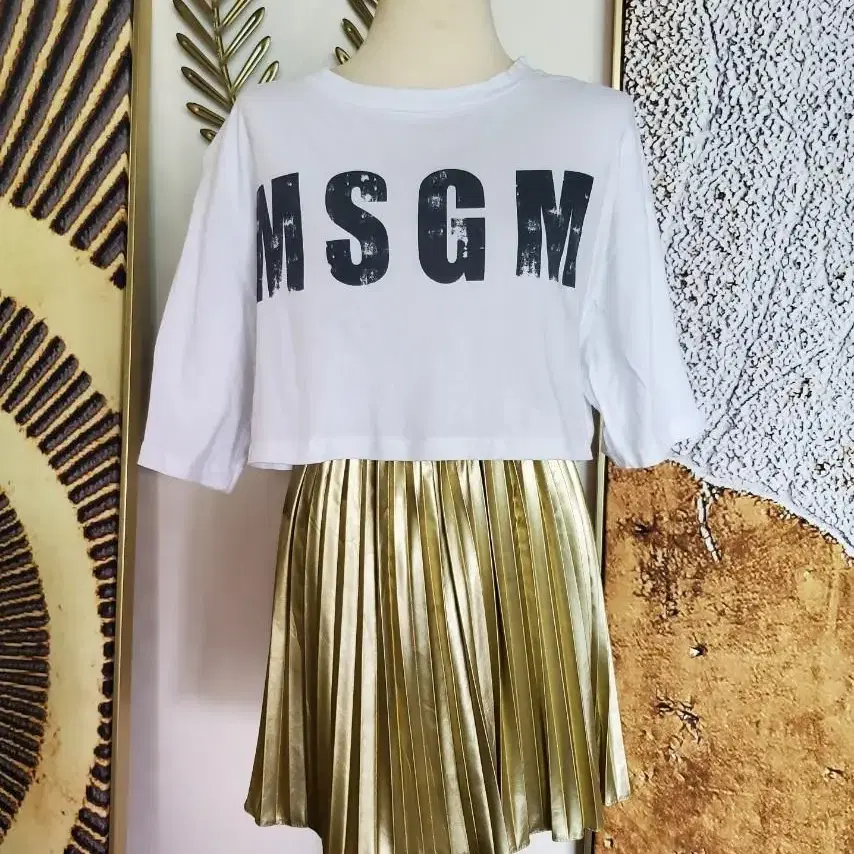 MSGM 크롭 티셔츠 xs