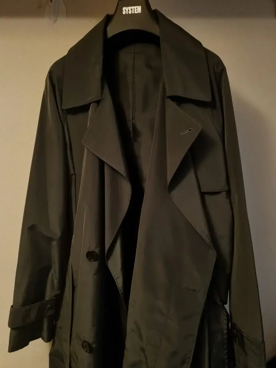 Systemhomme Dark Khaki Trench Coat New