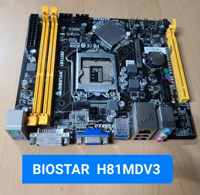 BIOSTAR  H81MDV3 / 인텔4세대/ 1150소켓/ 미니보드