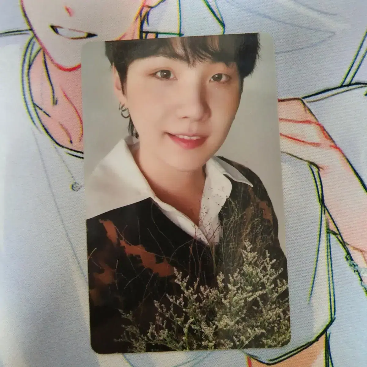 Bangtan min yoongi deco kit double sided photocard