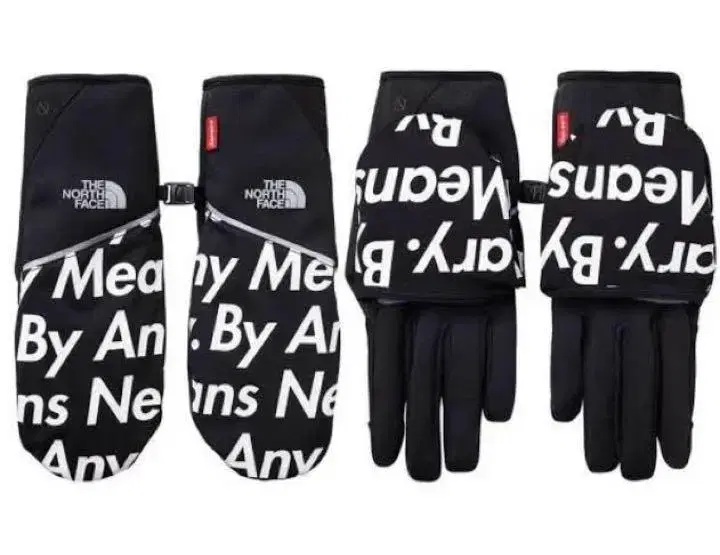 SupremeXTheNorthFace 15aw Runners Glove.