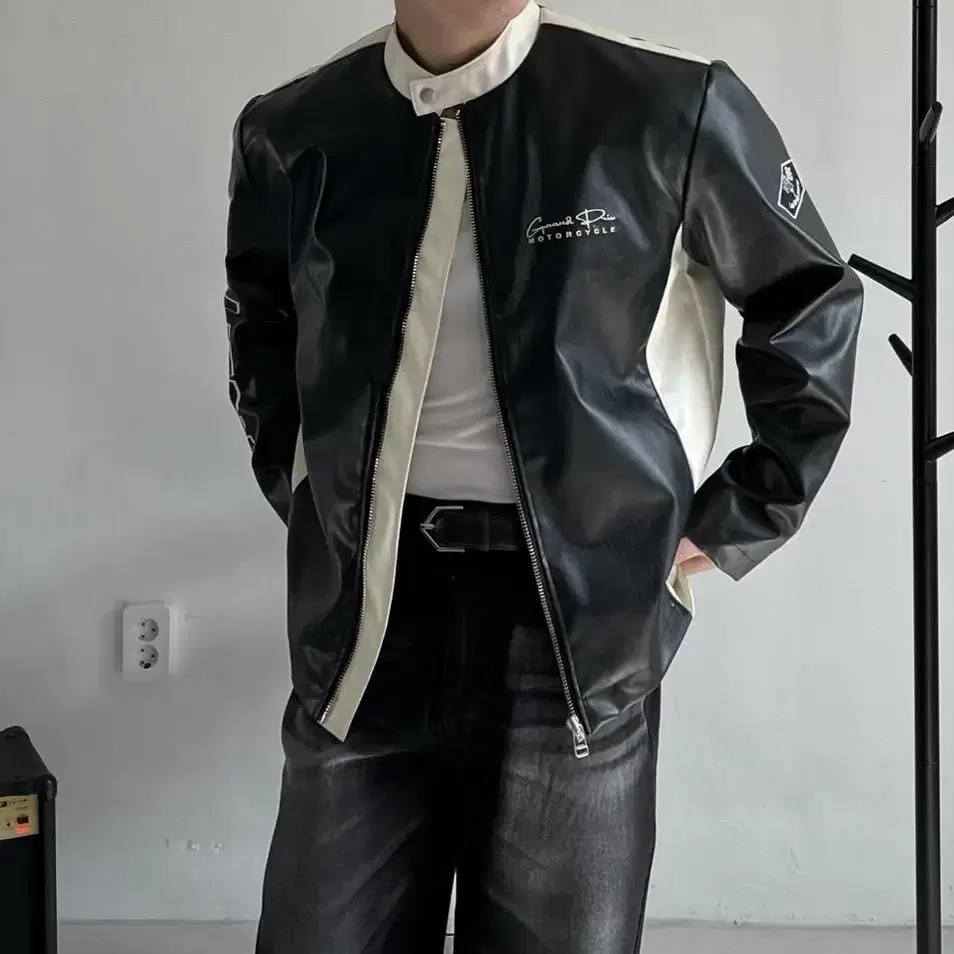 Circuit bike leather jacket 레더 바이크 자켓