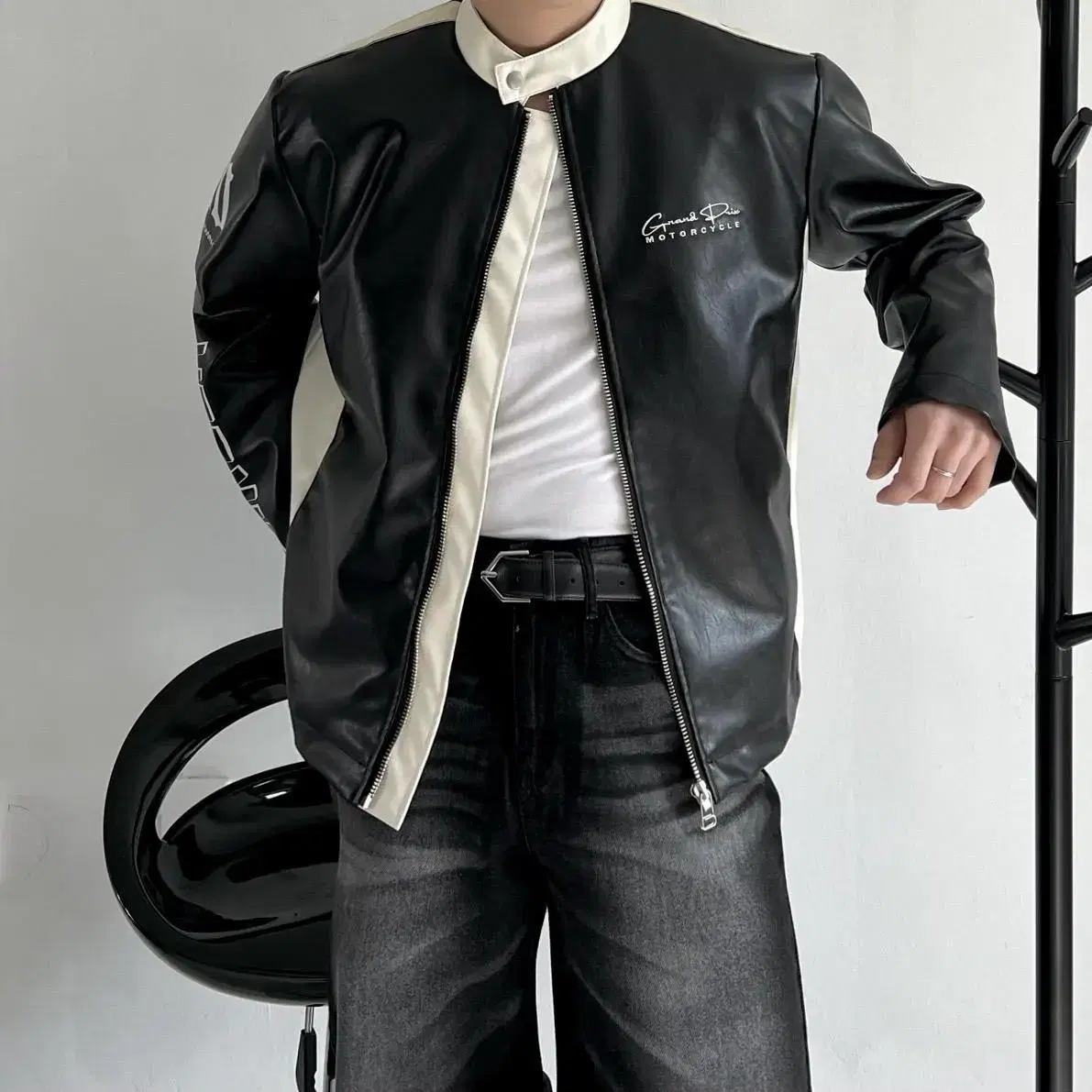 Circuit bike leather jacket 레더 바이크 자켓