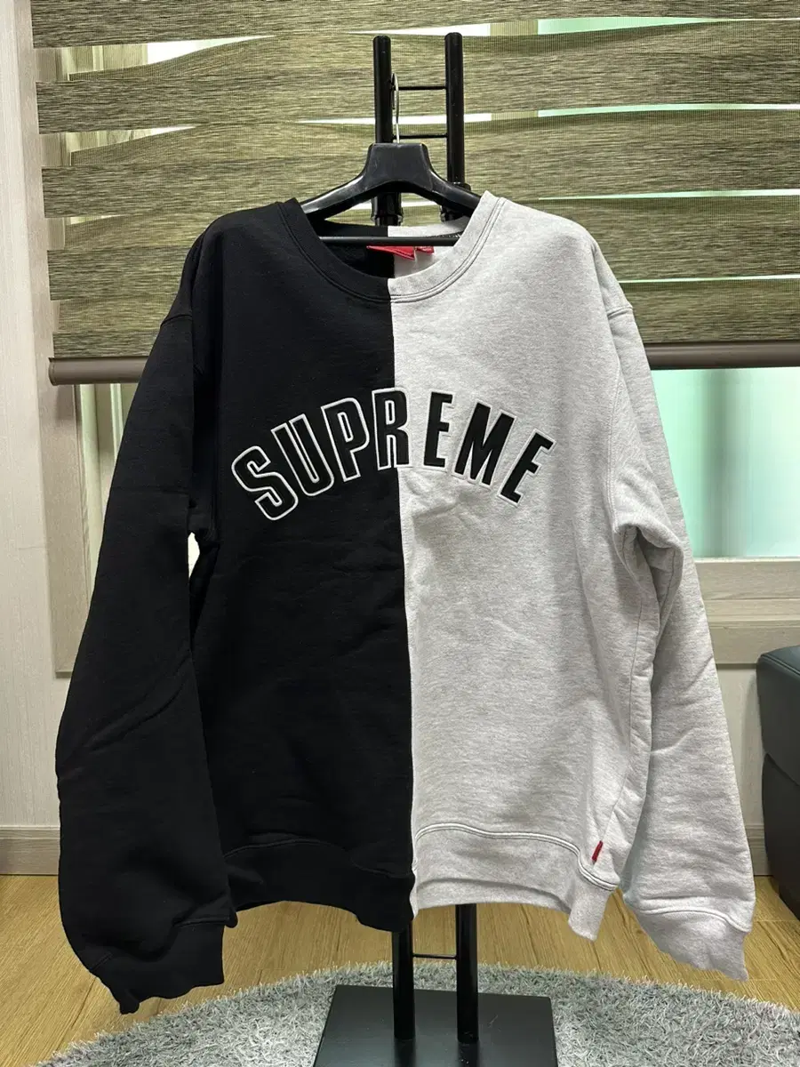 [L]254.Supreme Asura Man-to-Man (Black/Grey)