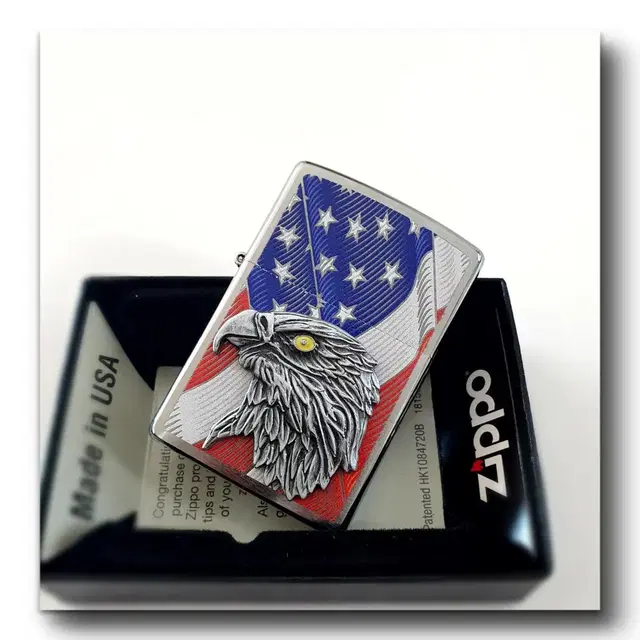 29508 USA FLAG W/EAGLE EMBLEM 정품 새 지포라이터