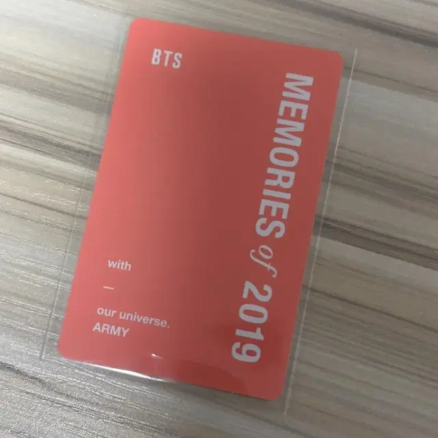 19 메모리즈 정국 포카 방탄메모리즈 정국