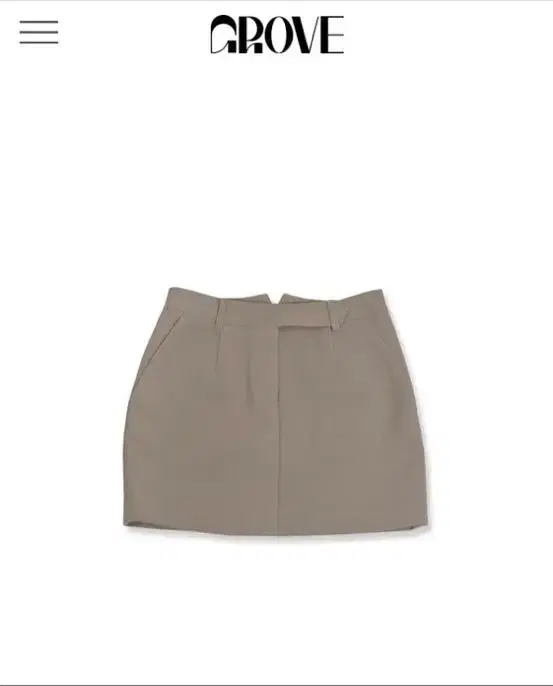 Grove Store Belle Skirt (Brown Stripe / S)