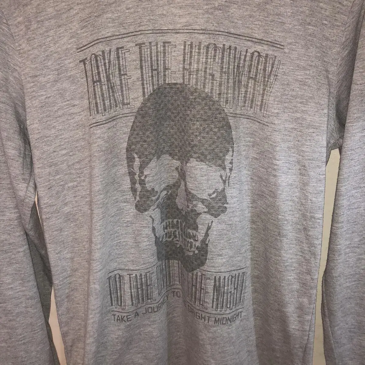 Vintage TK mixpice skull gray long sl