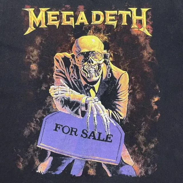 90s-00s 빈티지 메가데스 티셔츠 (MEGADETH  FOR SALE