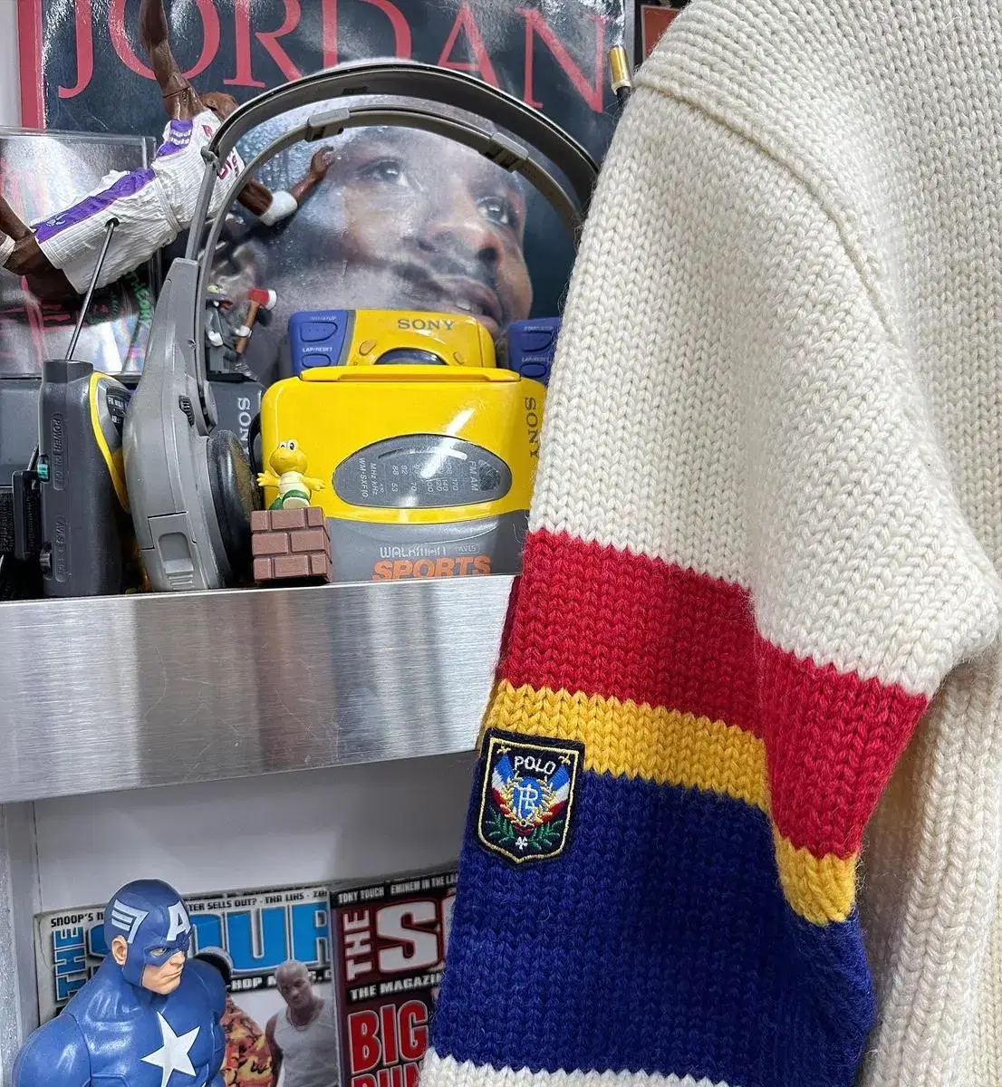 polo uni crest wool knit sweater 폴로