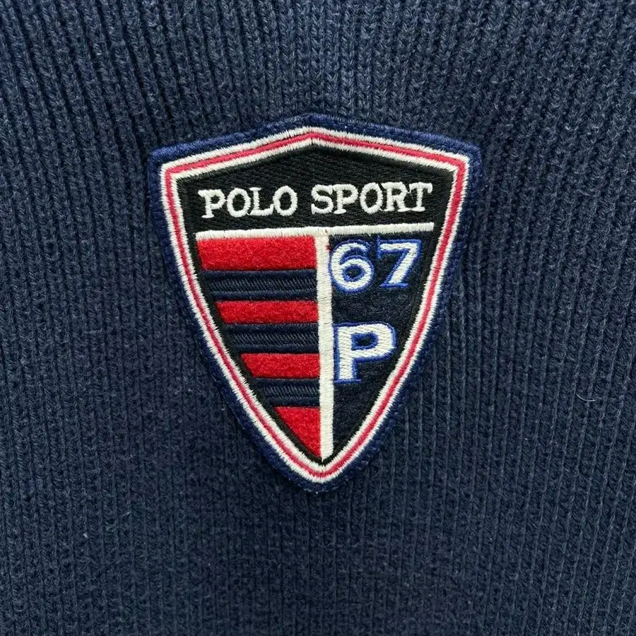 90s polo sport shield v neck knit 폴로스포츠