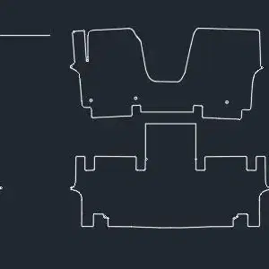 차량매트 코일매트도면 확장자dxf