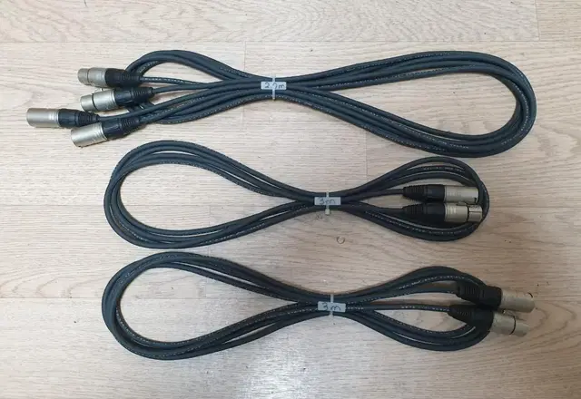 XLR 케이블 (벨덴 1800F + 뉴트릭) 3m 4줄