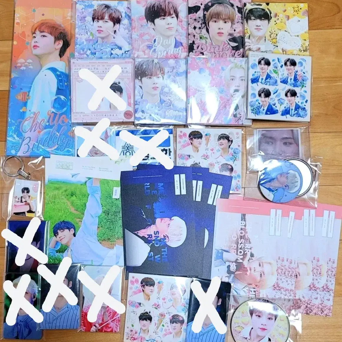 엑스원 X1 굿즈 사진 8장 일괄 처분