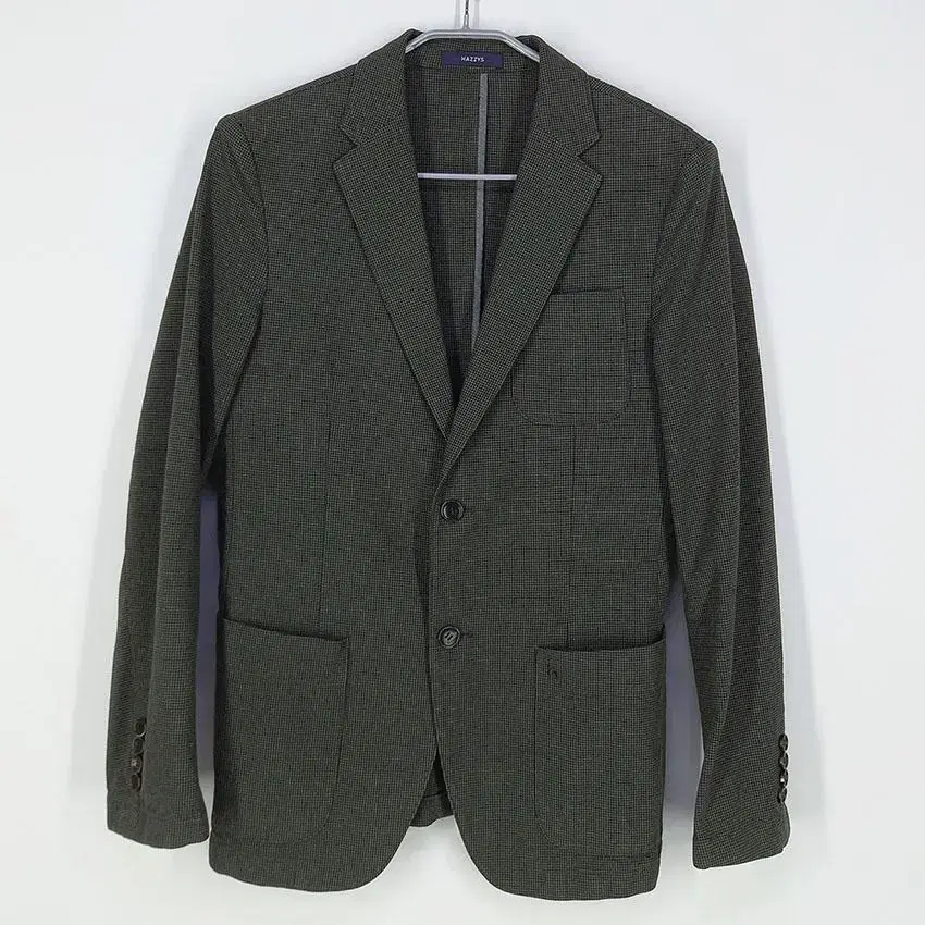 Hedges Men's Plaid Two-Button Slim Fit Blazer Green 95 (HU21009)