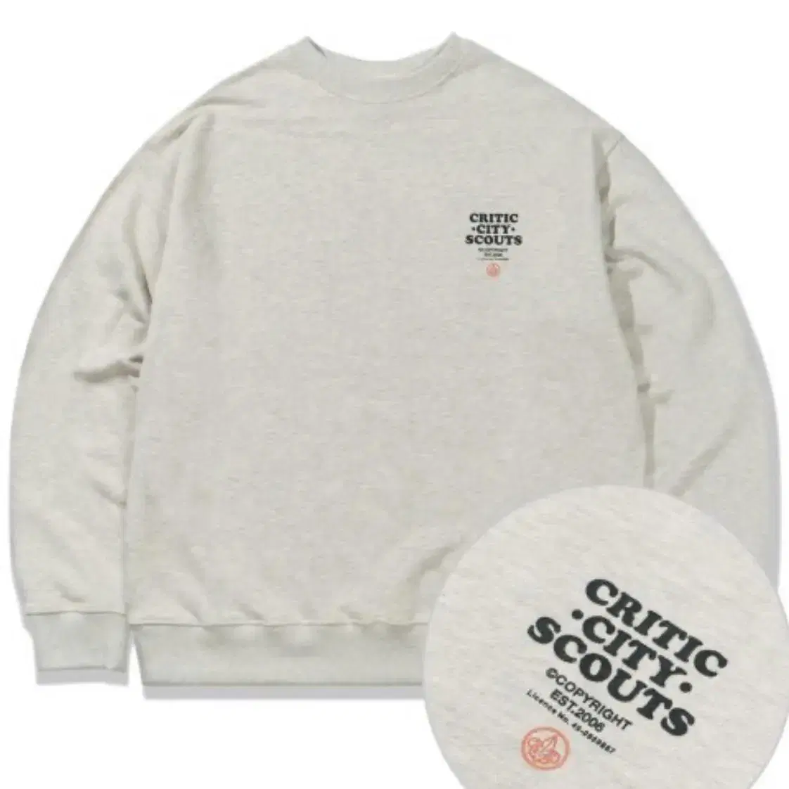 [XL] Critic City Scouts Sweatshirt Man to Man Cream