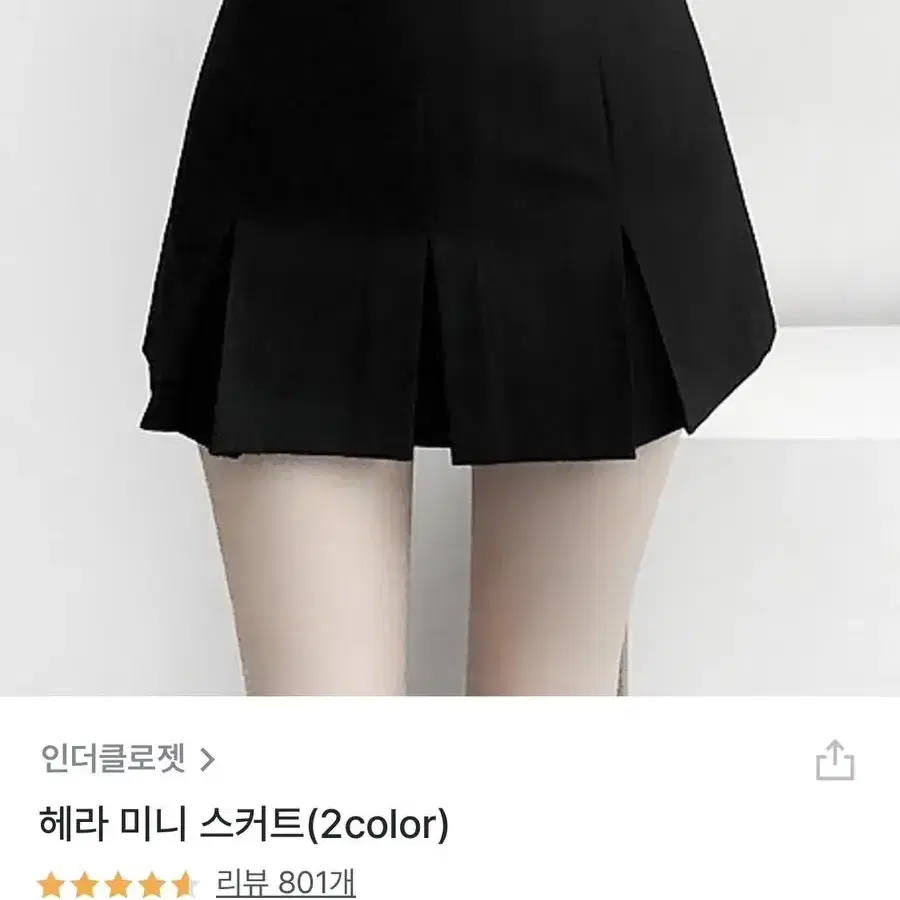 인더클로젯 헤라 미니 스커트 회카키 s