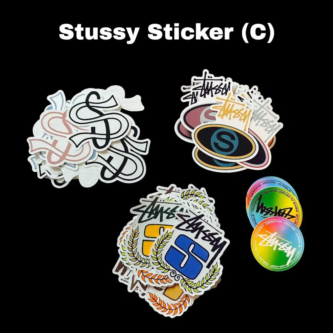 Stussy 스투시 시그니처 스티커 (공홈발) S/A/B/C