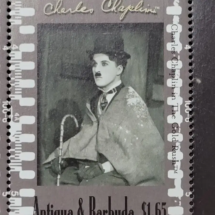 1999년 영국최고의 배우,코메디언 찰리 채플린기념 우표(대형시트)