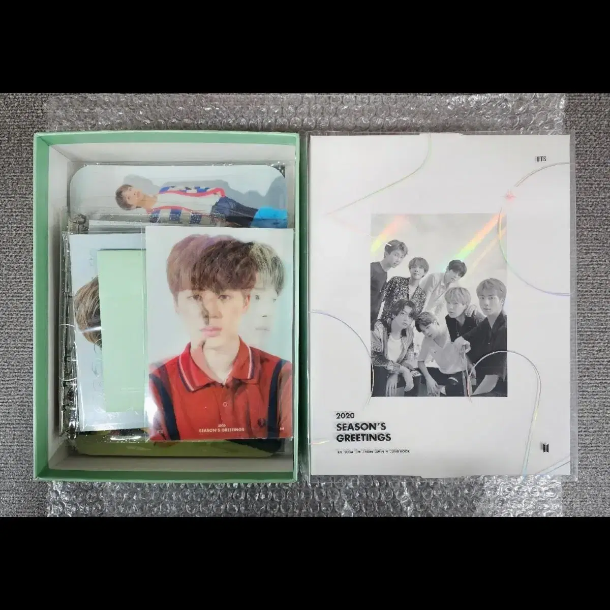 BTS 2020 seasons greetings season's greetings jimin lenticular Full Set