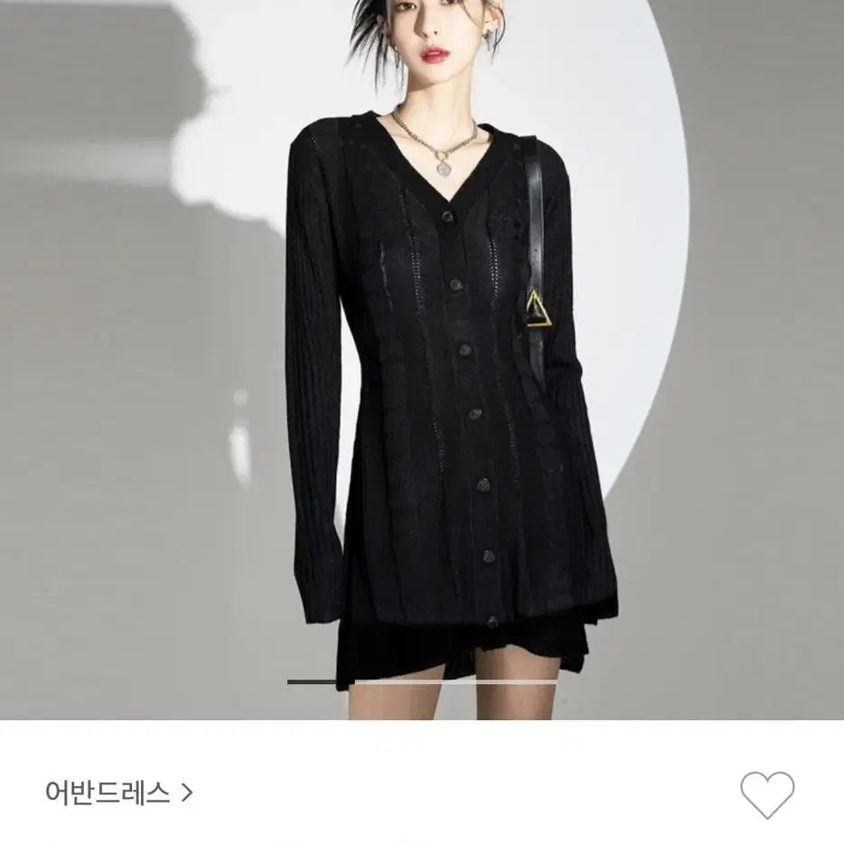 어반드레스 니트드레스 Punching Knit Dress BLACK