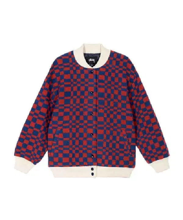 STUSSY자켓 Sabi Checker Varsity Jacket | 브랜드 중고거래 플랫폼 