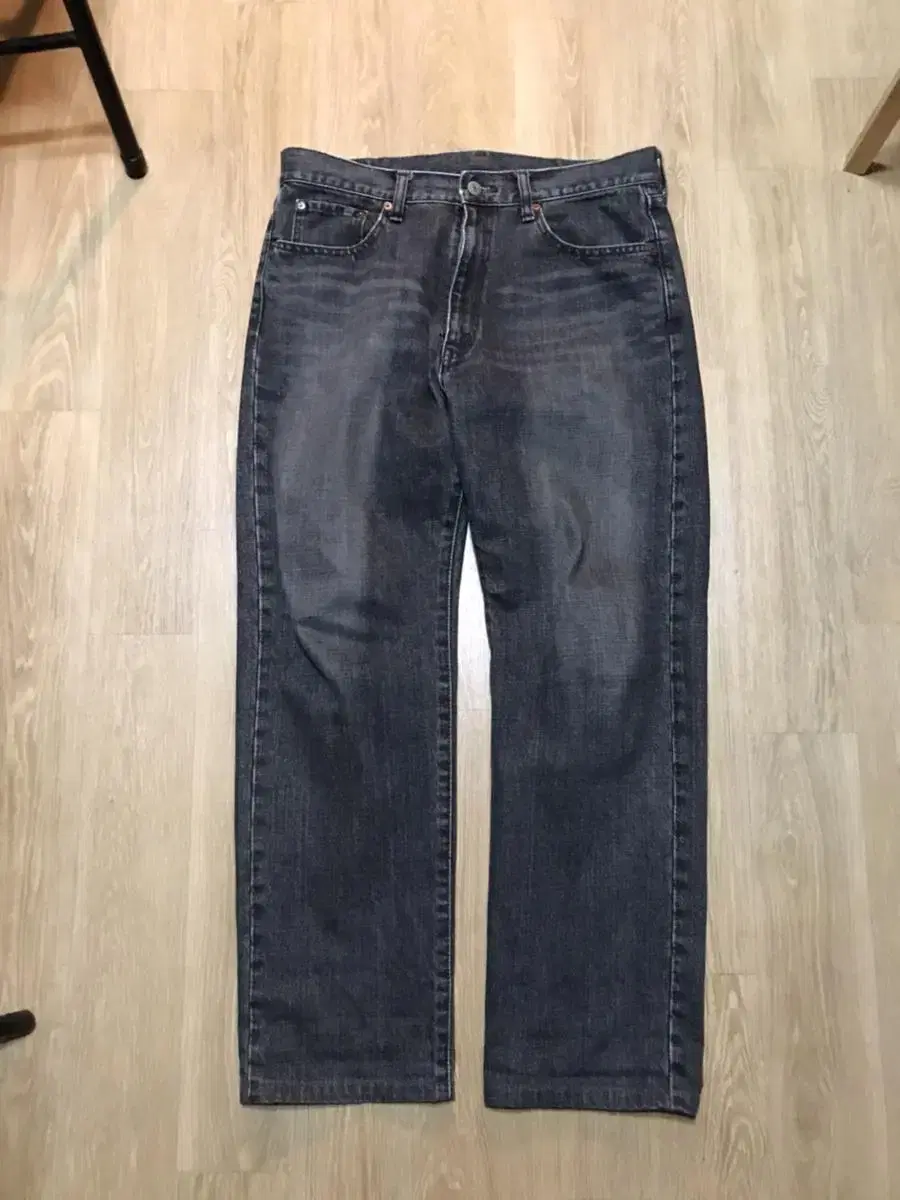 Japanese Ebony Washed Jeans Regular Wide Fit