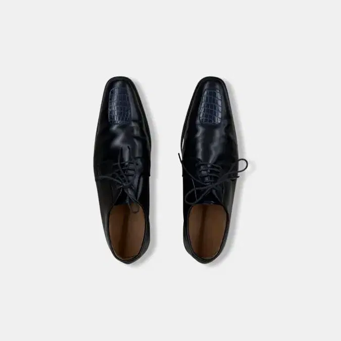 (42) 라프시몬스 ALLIGATOR TOE DERBY SHOES