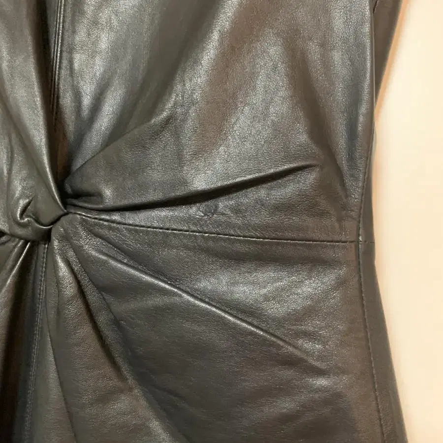 ZARA 자라 양가죽 레더 원피스 S LEATHER MINI DRESS