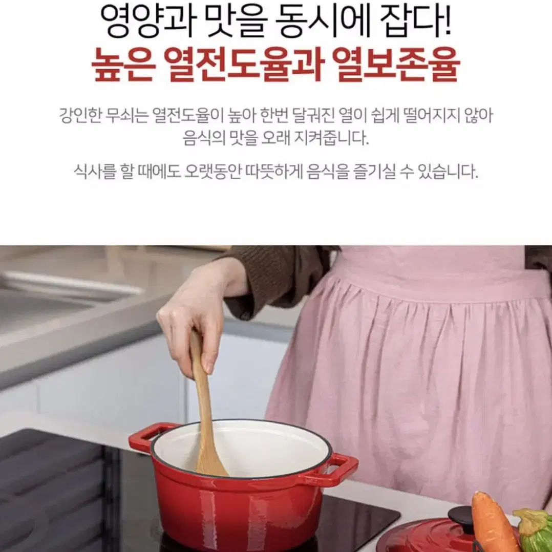 스타크 무쇠냄비 양수 20cm