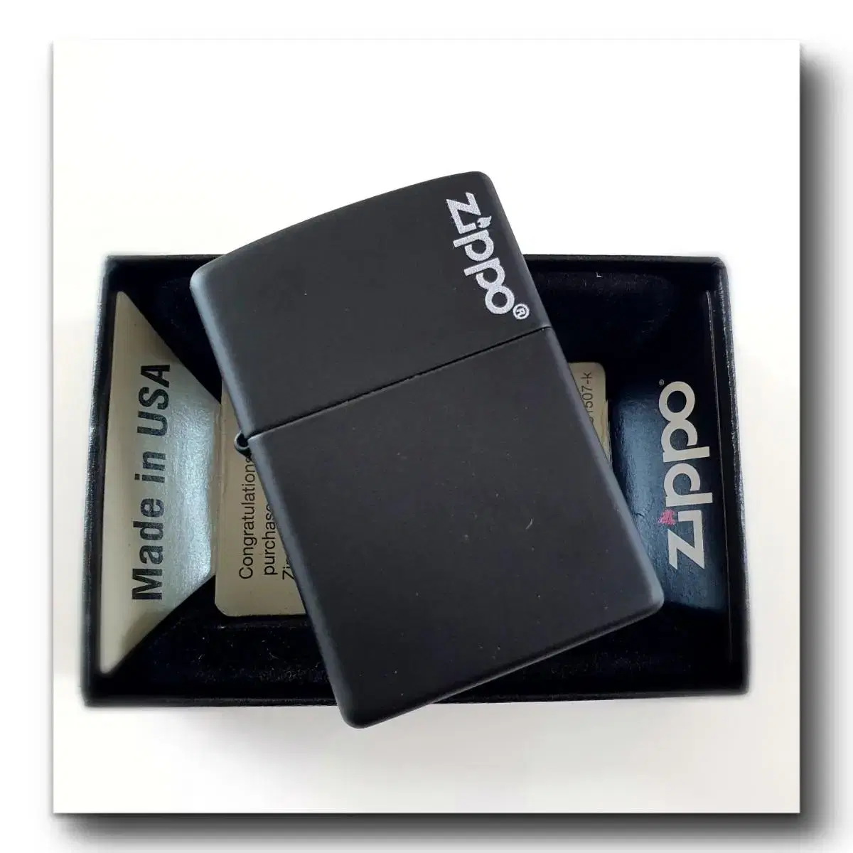 218ZL ZIPPO LOGO 정품 미개봉 새 지포라이터