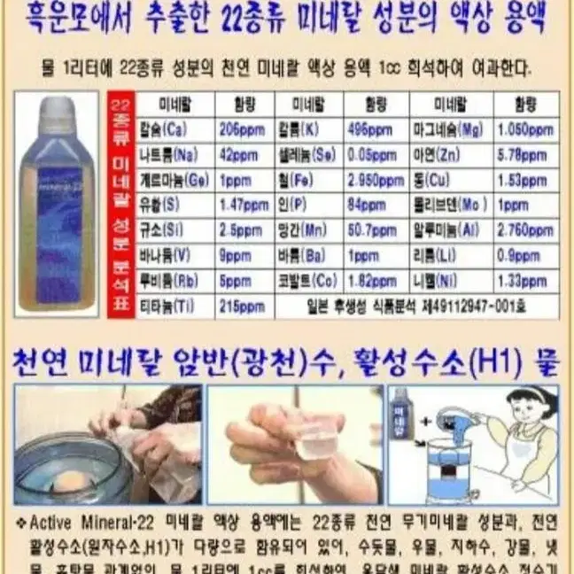 석회석 거르는 정수기