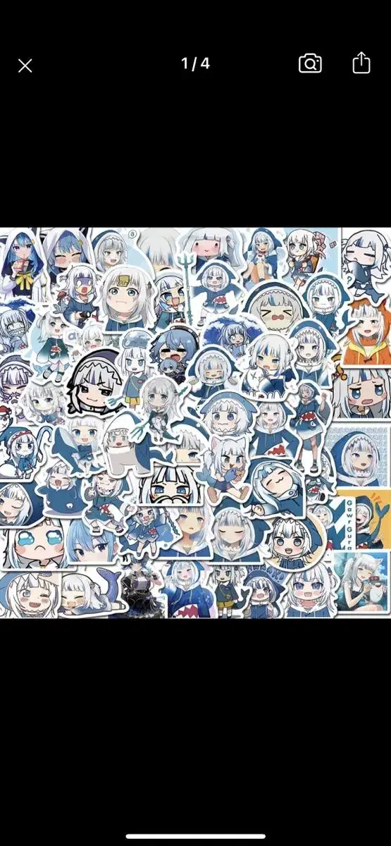 Hololive Gaurgura sticker 50 species