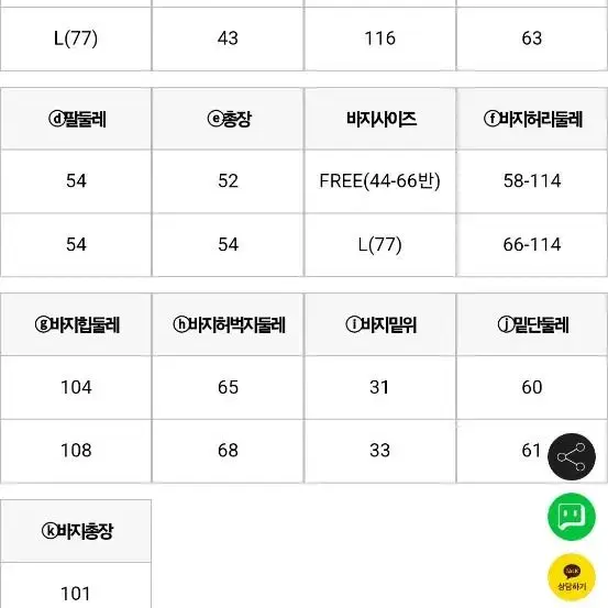 거의 새상품)난닝구 선케프 기모맨투맨팬츠세트 블랙 L