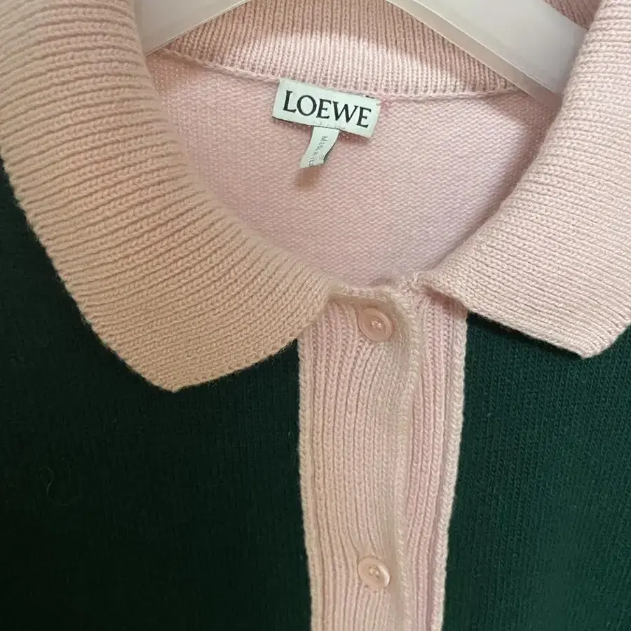 LOEWE 로에베 니트 배색원피스