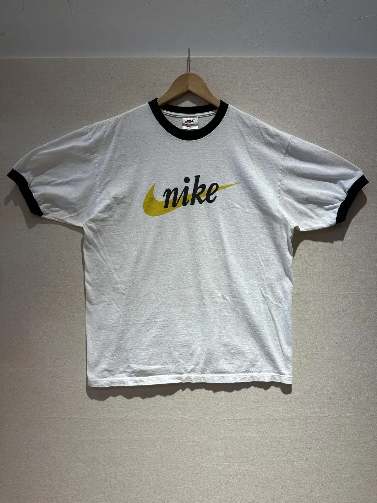 [MADE IN USA] 나이키 NIKE 로고 프린팅 링거 티셔츠