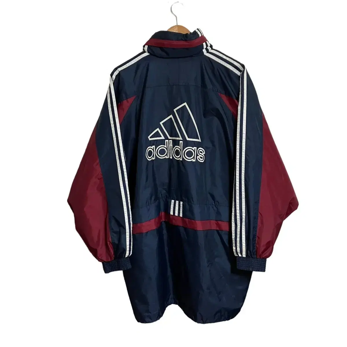 아디다스 빅로고 올드스쿨 바람막이 90s 2Xl 빈티지 바막