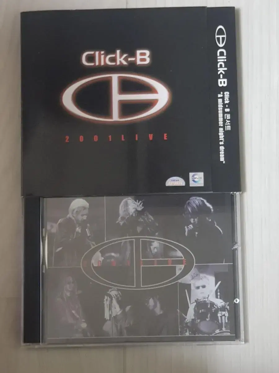 클릭비 Click-B 2001년 콘서트  VCD 2장 더블cd