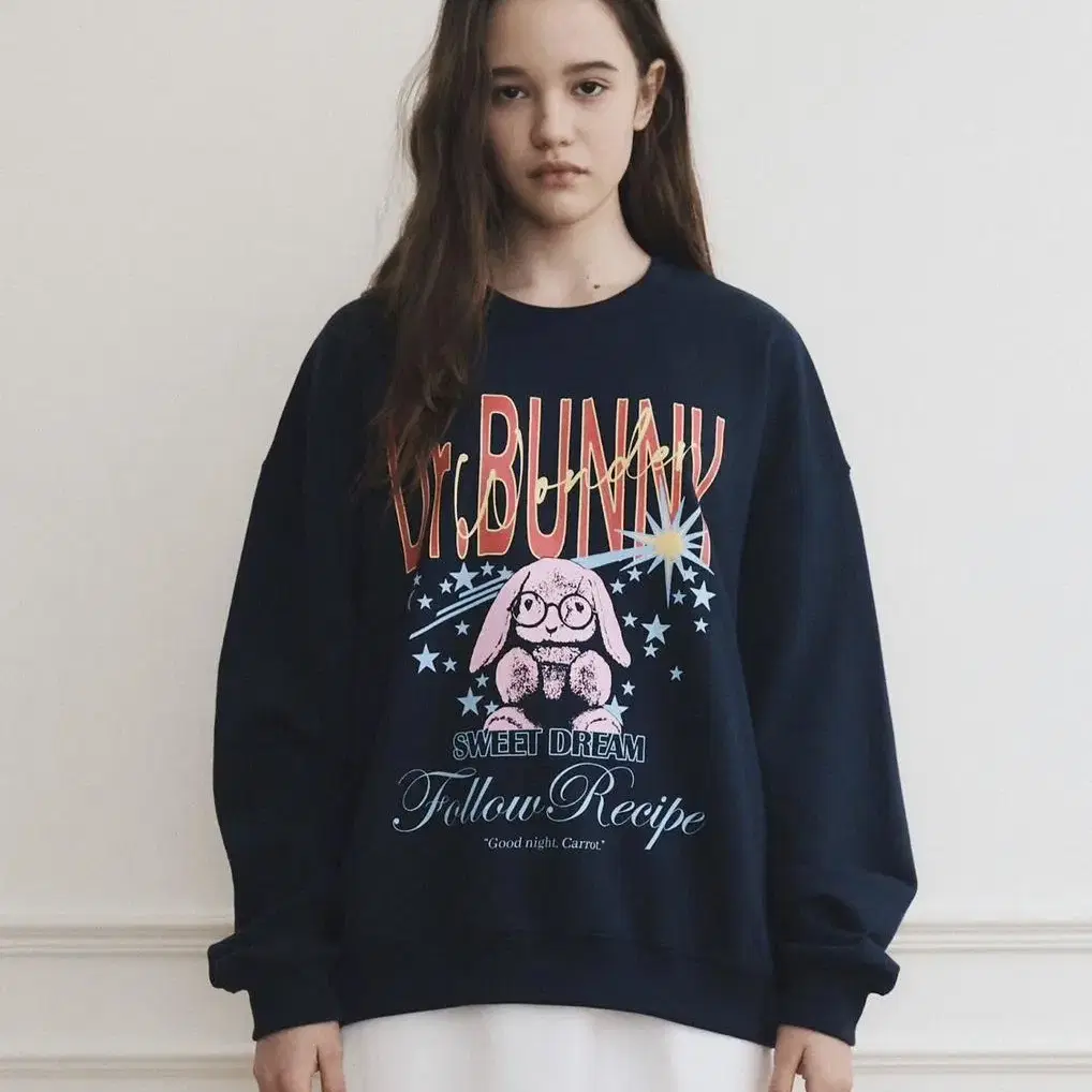 원더비지터 Bunny Dream Sweatshirt [Navy]