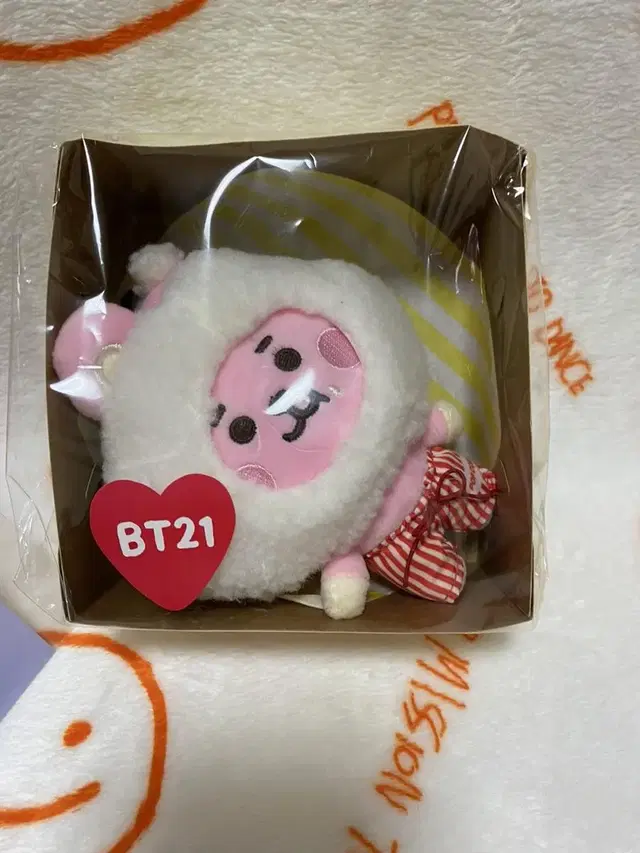 라인프렌즈 bt21 쿠키cooky 스윗띵즈팝콘 백참