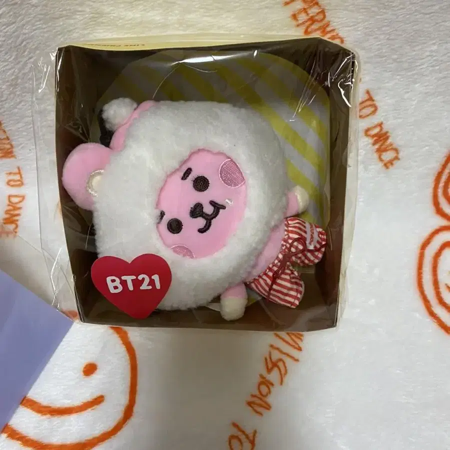 라인프렌즈 bt21 쿠키cooky 스윗띵즈팝콘 백참