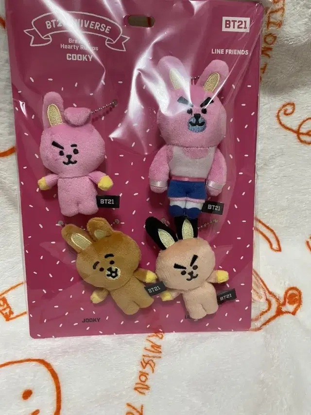 Bt21 일본 쿠키cooky 패밀리 마스코트4종무료배송