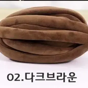 벨벳 자이언트얀 가방 완제품/다크브라운중형