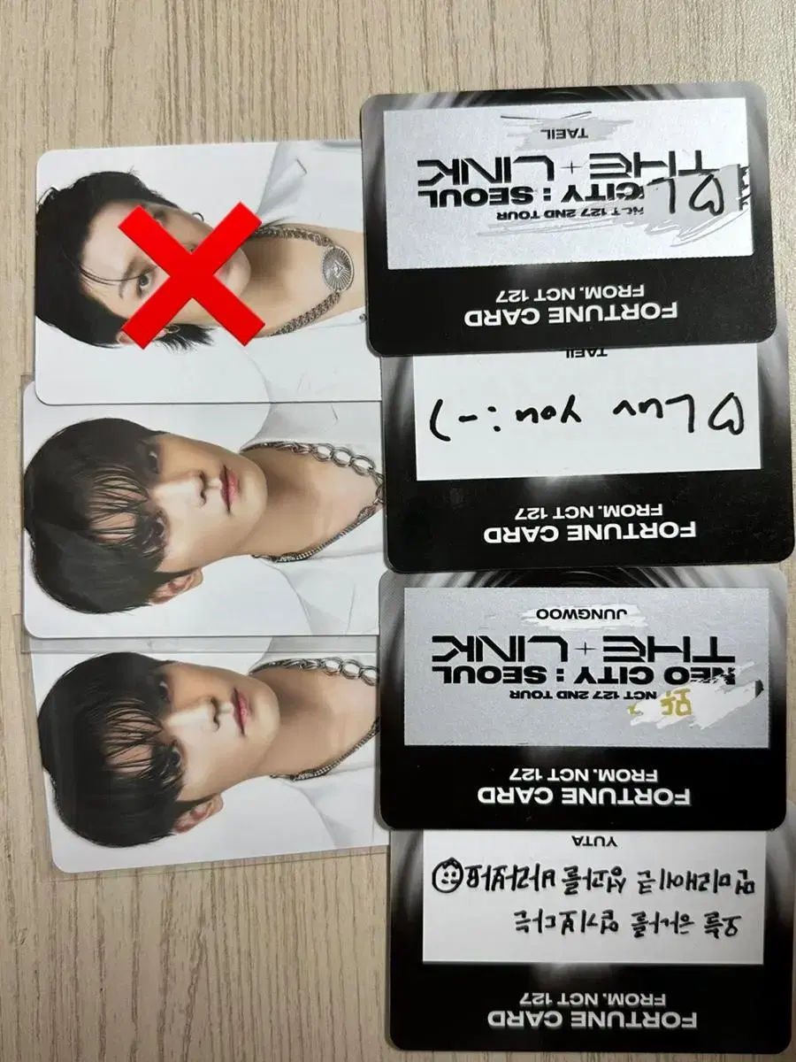 NCT 127 Derink MD tc Fortune Card taeyong jaehyun jungwoo Taeil