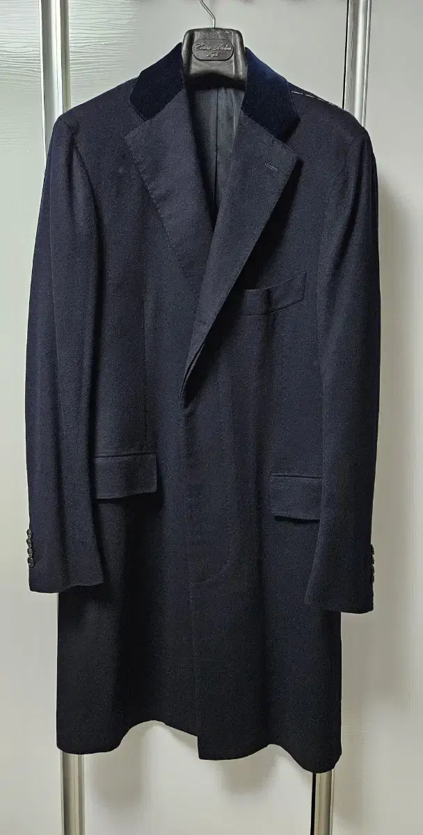 [New Products] Cesare Attolini Dark Navy Pure Cashmere Coat (50)