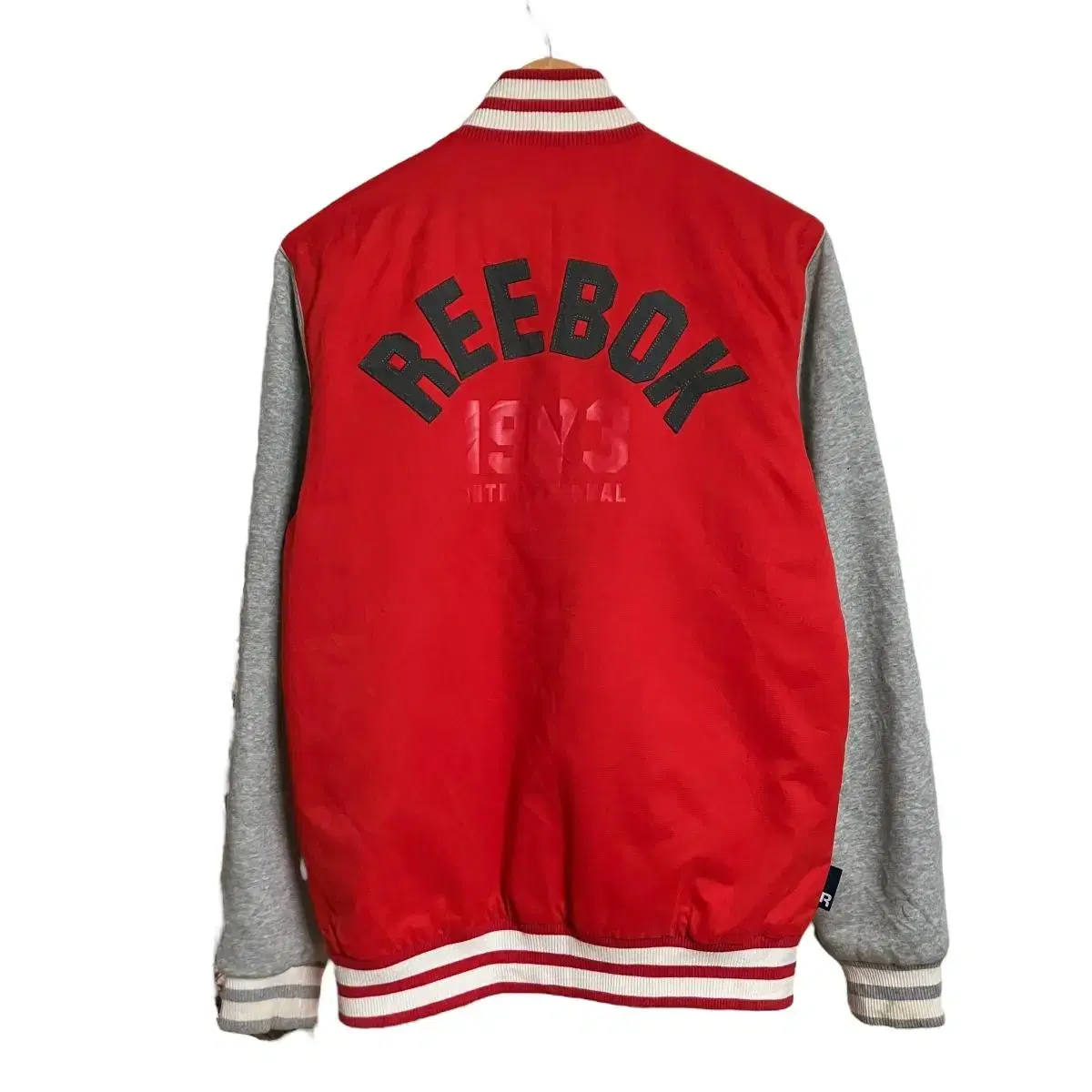 Reebok Red Big Logo Varsity L Red Vintage Jumper