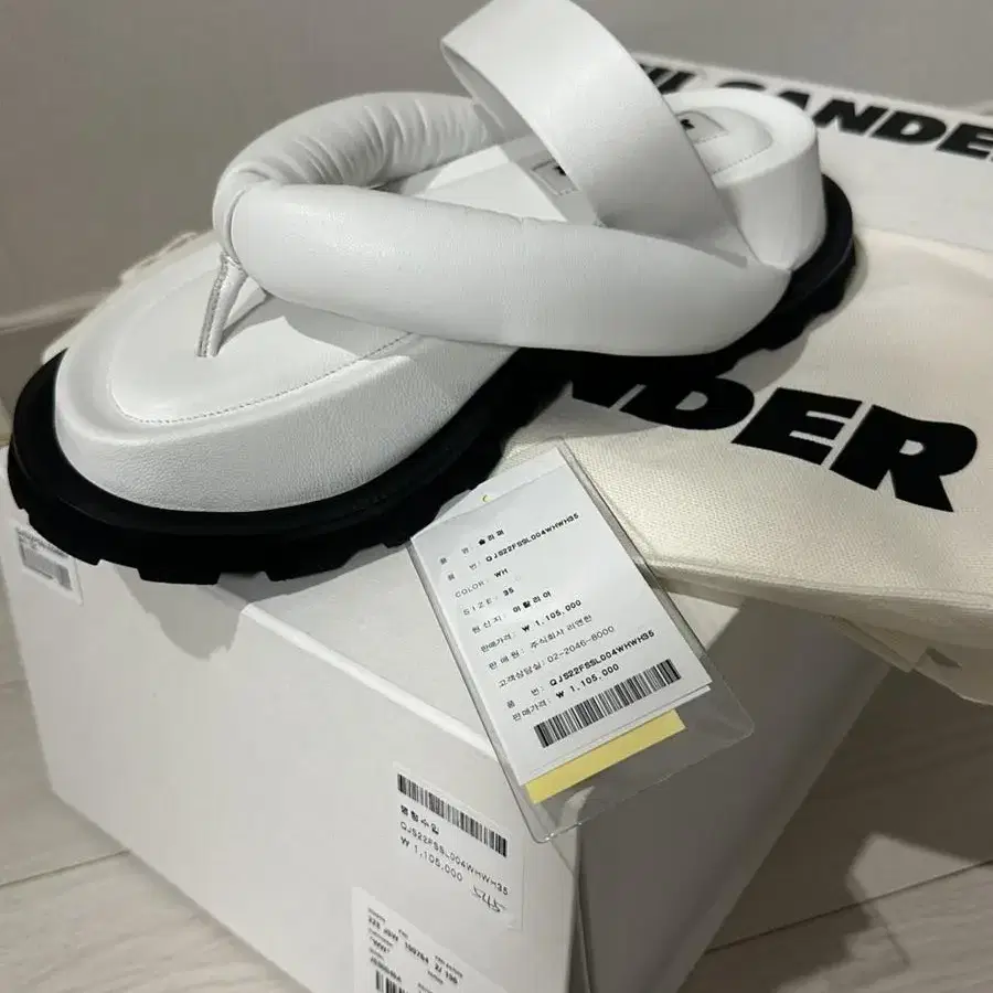 JIL SANDER 질샌더 샌들 35 청키샌들 쪼리