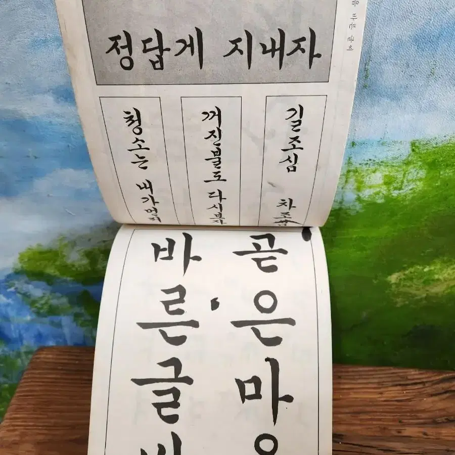 60년대 5학년 글씨본책