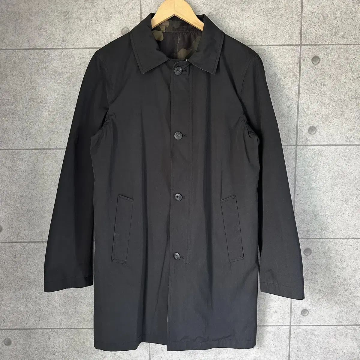 [100] Kai Akman Reversible Polyshell Trench Coat 4840