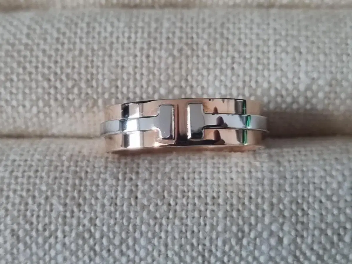 14K Pink and White Gold Combi Ring No. 16